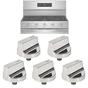 5Pack W11517334 Gas Range Stove Knobs Compatible with Whirlpool Gas Range