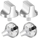 W11517334 for Whirlpool Stove knobs Replacements Upgraded 4 Pack, Compatible with Whirlpool Gas Range, Replaces W10850033 W11122869 WEG745H0FS1,WEG515S0FS0