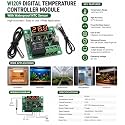 W1209 Digital Temperature Controller Module with NTC Waterproof Sensor | DC 12V Thermostat Switch Relay Control Board | LED Display for Incubator, Aquarium, Greenhouse, Cooling