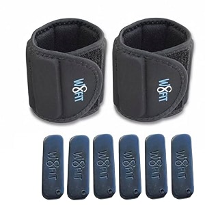 w8fit wrist weights slim adjustable strap and weights