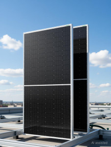 waaree ii 580wp 144cells ii topcon n-type ii bifacial solar panel ii solar panel pack of 2