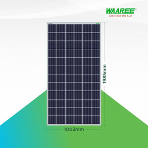 waaree solar panel 335 watt pack of 2 72 cells polycrystalline 670 watt power solar panel pack of 2