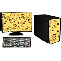 WACKY Computer Cover Full Set 3 in 1 DustProof Printed Combo For 19 Inch Desktop PC | Monitor, CPU and Keyboard Cover Set of 3