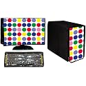 WACKY Computer Cover Full Set 3 in 1 DustProof Printed Combo For 18 Inch Desktop PC | Monitor, CPU and Keyboard Cover Set of 3