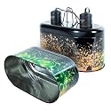 WACOOL Reptile Light Fixture Deep Dome Dual Lamp Fixture, Tropical UVB Light Reptile Heat Lamp Kit Combo Holder, Premium Reptile Reflector with 2 Indenpent Switches (Tropical)