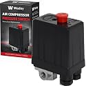 Wadoy Central Pneumatic Air Compressor Pressure Switch Control Valve Upgraded Replacement for Parts 90-120 PSI 240V 4-Way Air Compressor Pressure Switch