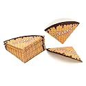 Waffle Cone Sleeve (100 Pieces) | Food Grade Paper Wrap for Waffles & Desserts | Printed Disposable Waffle Packaging Pouch (100, Sweet Sprinkle)