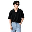 Waffle Cotton Men t-Shirts Classic Short Sleeve