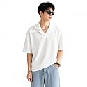 Waffle Cotton Men t-Shirts Classic Short Sleeve