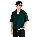 Waffle Cotton Men t-Shirts Classic Short Sleeve
