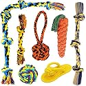 Dog Toy + Dog Chew Toys + Puppy Teething Toys + Rope Toys + Dog Toys for Small to Medium Dog Toys + Dog Toy Pack - (Pack of 7)