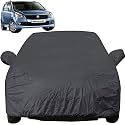 Wagon r/Wagonr Dustproof Car Cover with Mirror Pockets, Grey Color, Taffeta Polyster,Triple Stitched, Compatible with Maruti Wagon r/Wagonr Car Cover (1999 to 2024), Car Accessories