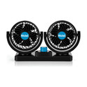 Wagzo Mitchell 12V Car Dashboard Double Head Fan 360° Rotatable 2 Speed Cooling Fan Car Interior Fan
