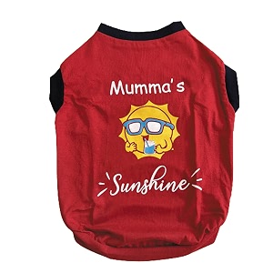 WAGZY Red Mummas Sunshine Printed Stretchable T-Shirts