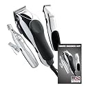 Wahl USA Clipper Home Barber Kit Electric Corded Clipper and Battery Touch Up Trimmer & Personal Groomer, 30 Piece Kit for Haircutting at Home – Model 79524-3001P