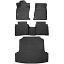 Wailtnb-Car Floor Mats &amp; Cargo Liner Set for Nissan Altima 2019-2025 2026 All Weather Floor Mats for Nissan Altima 19-26 Cargo Liner TPE Waterproof Trunk Liners Full Set Accessories for Altima
