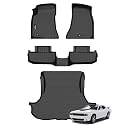 Wailtnb- for Dodge Challenger 2015-2023 RWD Floor Mat Cargo Liner All Weather Floor Liner Car Mat for Challenger RWD Custom Fit Automotive Full Set Accessories