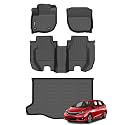 Wailtnb-for Honda Fit 2014-2020 Floor Mat Cargo Liner All Weather Floor Liner Car Mat for Honda Fit Custom Fit Automotive Full Set Accessories