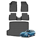 Wailtnb-Mats for Dodge Dart 2013-2016 Floor Mat Cargo Liner All Weather Floor Liner Car Mat for Dodge Dart Custom Fit Automotive Full Set Accessories