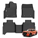 Wailtnb-for Toyota Tundra 2022-2026 CrewMax Cab Floor Mat All Weather Floor Liner Car Mat for Toyota Tundra SR/SR5/TRD PRO/Limited/Platinum/Castone Custom Fit Automotive Full Set Accessories