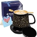 Waipfaru Coffee Mug Warmer Set, 2 Temperature Control & Auto Shut Off Mug Warmer for Desk, Gifts for Women, Heated Coffee Cup for Office, Home, Gift Set for Birthday, Christmas