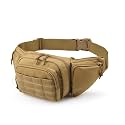 Waist Pack Bag Fanny Pack for Men&amp;Women Hip Bum Bag with Adjustable Strap (#Khaki)