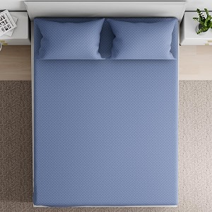 Wakefit 100 Cotton 160 TC Fitted Bedsheet