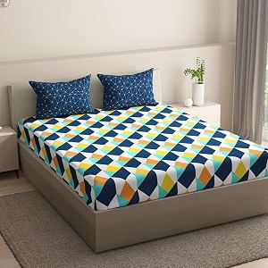 Wakefit 100 Cotton 200 TC Flat Printed