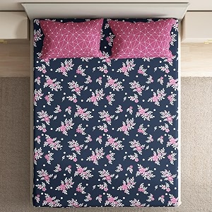 Wakefit 100 Cotton 200 TC Flat Printed