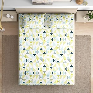 Wakefit 100 Cotton 200 TC Flat Printed