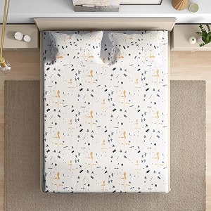 Wakefit 200 TC Flat 100 Cotton Printed