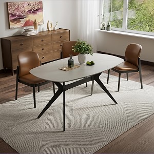 Wakefit Baklava Dining Table - Alaska White