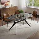 Wakefit Baklava Dining Table - Portoro Black