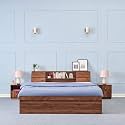 Wakefit Bed | 1 Yr Warranty | Bed Queen Size, Comes with Storage Box, Noise Free, Density: 680–750 kg/m³, Termite &amp; Borer Resistant, Fits Mattresses Up to 8 Inches (Orion 78 x 60 - Columbian Walnut)
