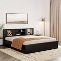 Wakefit Bed | 1 Yr Warranty | King Size Bed, Comes with Storage Box, Noise-Free, Density: 680–750 kg/m³, Termite & Borer Resistant, Fits Mattresses Up to 8 inches (Algol 78 x 72 - Wenge)