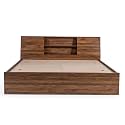 Wakefit Bed | Queen (78 X 60) Engineered Wood Bed Without Storage, 1 Year Warranty | - Orion - Columbian Walnut