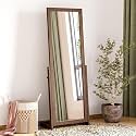 Wakefit Dressing Table with Mirror &amp; Storage | 1 Year Warranty | Mirrored Dressing Table with Stool (Engineered Wood - Columbian Walnut, Azha)