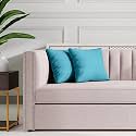 Wakefit Cushion Covers|Super Soft Velvet Fabric 360 TC|Reflection Aqua Blue|16X16 Inch|Sofa Pillow Cover Set Of 2