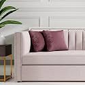 Wakefit Cushion Covers | Super Soft Velvet Fabric | Reflection Rose Brown | 16x16 inch | Sofa Pillow Cover Set of 2