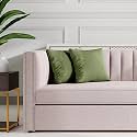 Wakefit Cushion Covers|Super Soft Velvet Fabric 360 TC|Reflection Green|16X16 Inch|Sofa Pillow Cover Set Of 3