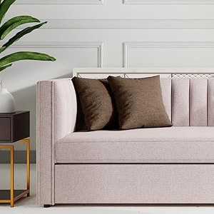 wakefit cushion covers  super soft polyester fabric  malphino dark earth  16x16 inch  sofa pillow cover set of 2