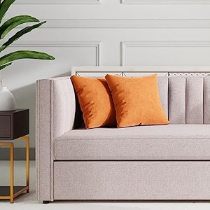 wakefit cushion coverssuper soft velvet fabric 360 tcvelvet amber16x16 inchsofa pillow cover set of 2