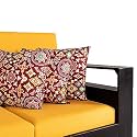 Wakefit Cushion for Sofa | Super Soft Fabric Cushion Pillow, Throw Pillow for Sofa | Premium Fresh Hollow Fibre Filling | 16x16 Inches | Autumn Sunset | Set of 3