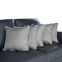 Wakefit Cushion for Sofa | Super Soft Fabric Cushion Pillow, Throw Pillow for Sofa | Premium Fresh Hollow Fibre Filling | 12x12 Inches | Grey | Set of 5