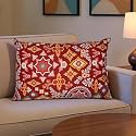 Wakefit Cushion for Sofa | Super Soft Fabric Cushion Pillow, Throw Pillow for Sofa | Premium Fresh Hollow Fibre Filling | 16x16 Inches | Autumn Sunset | Set of 3
