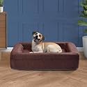 Wakefit Memory Foam Dog Bed With 1-Year Warranty - Orthopedic Pet Bed for Cats and Small Dogs, Supportive Foam With Removable Washable Cover (26 X 19 X 6 Inch, Red)
