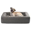 Wakefit Memory Foam Cat &amp; Dog Bed - 1 Year Warranty, Orthopedic, Supportive Foam With Removable Washable Cover (26 X 19 X 6 Inch, Grey)