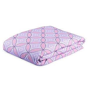 wakefit dohar double bed  100 cotton blanket for double size bed quilt  110 gsm  reverisible ac blanket  90x82 inches - mika lilac