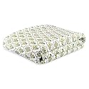 Wakefit Dohar Single Bed | 100% Cotton Blanket for Single Size Bed, Quilt | 110 GSM | Reverisible AC Blanket | 90x56 Inches - Panag Green