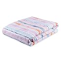 Wakefit Dohar Single Bed | 100% Cotton Blanket for Single Size Bed, Quilt | 110 GSM | Reverisible AC Blanket | 90x56 Inches - Tropica Peach